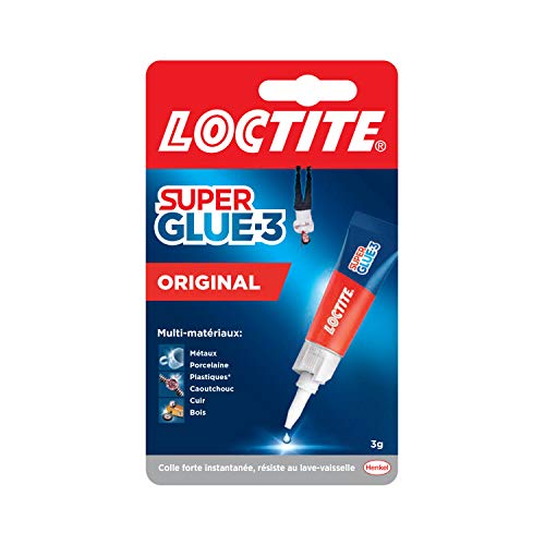 Cola Líquida LOCTITE Super Glue 3 (3 g) Loctite - Cola e adesivos de hardware - cola líquida, fixar reparos, pequenos materiais, aplicação simples