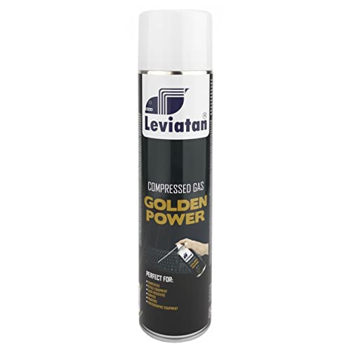 Spray de Ar Comprimido LEVIATAN Golden Power (600ml) Leviatan - Limpeza de eletrônicos - spray, ar comprimido, leviatan, golden power, 600ml
