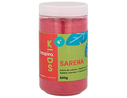 Areia para Areia INNSPIRO (600 g - Rosa) INNSPIRO - Enfeites de vasos e espalhadores de mesa - 600g, rosa, jogo de areia, lavável