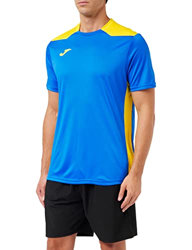 T-shirt para Homem JOMA 101822.709.S Azul para Futebol (L) Joma - Camisas e tops - manga curta, ombro roto, logotipo ricamado