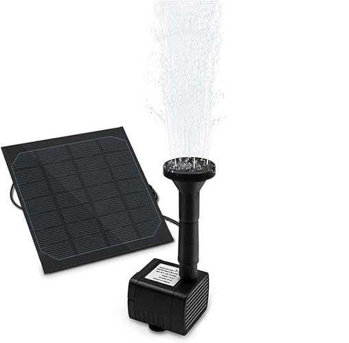 Fonte de Água OMITIUM Solar com Bomba (Branco) omitium - Bombas de hardware - solar, bomba, 4 bocais, acolhedor