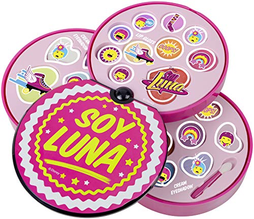 Conjunto de Maquilhagem DISNEY LUNA 3 Peças Soy Luna - Banho e corpo - pincel, escova, compacto, lapis olhos, lipgloss