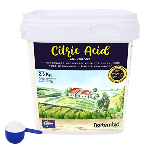Ácido Cítrico Anidro 2.5Kg NORTHEM BIOCIDE Nortembio - Aditivos de banho - ácido cítrico anidro, 25kg, nortechem biocide