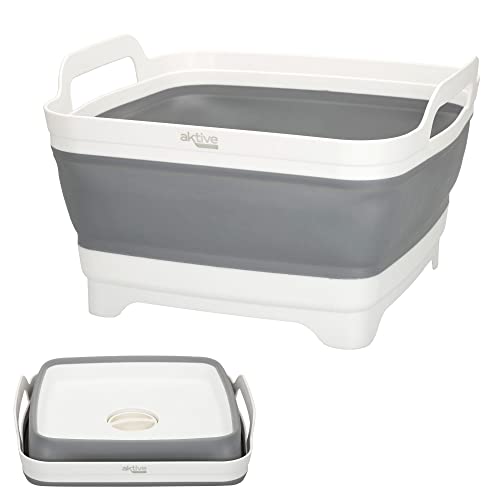 Tigela de Campismo AKTIVE Dobrável (Plástico - 8.5 L) COLORBABY - Suprimentos de limpeza doméstica - dobrável, plástico, 8.5 L