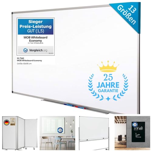 Quadro Branco Magnético MOB 1200-100 (Alumínio - Magnético: Sim) Master of Boards - Quadros brancos de apagar a seco - alumínio, magnético