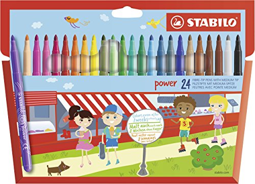 Lápis de Cor STABILO Power Point 1.0 mm Stabilo - Marcadores e marcadores de texto - tinta lavável, minuto 1.0 mm