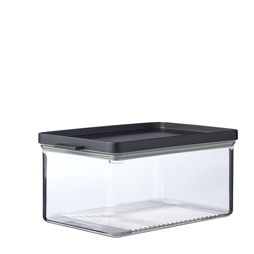 Caixa MEPAL Omnia (Preto - Vidro - 20 x 11.5 x 8 cm) MEPAL - Recipientes de armazenamento de alimentos - 2 litros, plástico BPA-free, alça, organizador