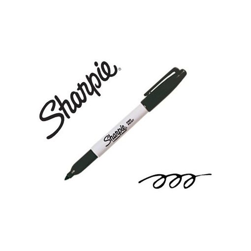 Canetas de Tinta Permanente SHARPIE Fine Tip Preto SHARPIE - Marcadores e marcadores de texto - tinta permanente, ponta fina, desenho, gráficos