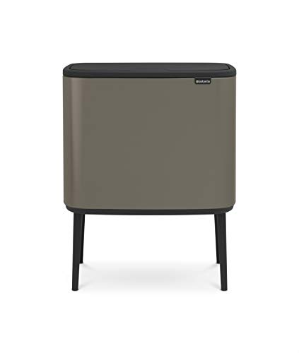 Caixote do Lixo BRABANTIA 316043 (Plástico - 54 x 31.5 x 68 cm) Brabantia - Lixeiras e cestos de lixo - plástico, 54x31.5x68cm, preto, cinzento, branco