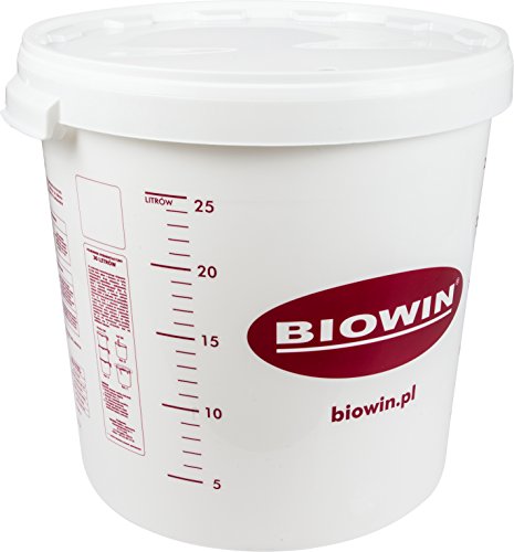 Fermentador de Plástico 30 L + Tampo (Recondicionado Como Novo) Fermentatore di plastic - Potes de fermentação e conserva - fermentador, plástico, 30L, tampo