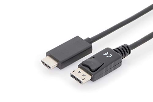 Adaptador de Cabo de Vídeo ASSMANN ELECTRONIC AK-340303-030-S Digitus - Cabos de áudio e vídeo - hdmi, displayport, masculino, 3m