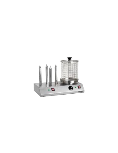 Máquina de hot-dog BARTSCHER BA.A120.408 BARTSCHER - Rolos de cachorro-quente - preto, prateado, aço inoxidável, antimanchas