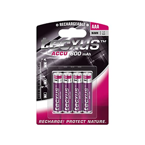 Pilha Recarregável TEXUS 14112 (Micro-AAA) Tecxus - Baterias de uso geral - AAA, nimh, 1.2 V, 600 mah