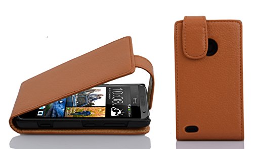 Capa HTC Desire 300 CADORABO Castanho Couro CADORABO - Capas para telemóveis - HTC Desire 300, couro, castanho