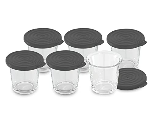 Conjunto de 6 Recipientes para Cozinha Elétrica MOULINEX XA606000 Tefal - Recipientes de armazenamento de alimentos - 6 recipientes, vidro, silicone, compatível