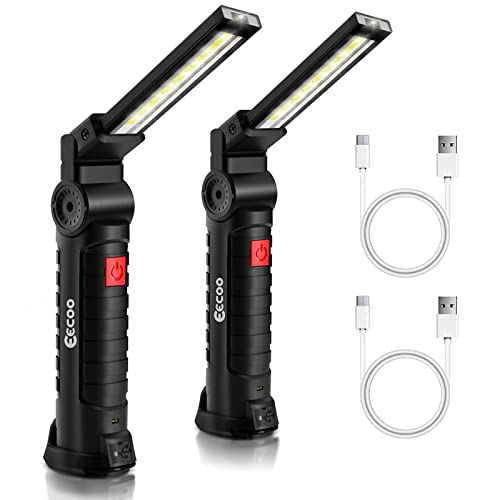 Lanterna de Trabalho EECOO LED Recarregável 5 Modos Super Brilhante eecoo - Luzes de trabalho - lanterna, trabalho, eecco, led, recarregável, 5 modos, super brilhante