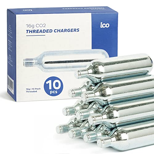 Cartucho de Co2 16g Roscado Ico para Inflador de Co2 Impeccable Culinary Objects (ICO) - Bombas de bicicleta - cartucho co2, 16g, rosca, inflador co2