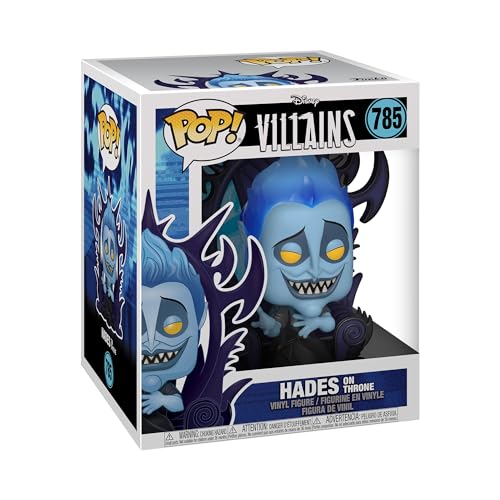 Figura FUNKO POP! Disney Villains: Hades on Throne Deluxe Funko - Brinquedos - figura, funko pop, disney villains, hades, throne deluxe, pvc
