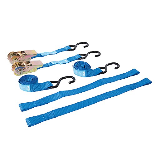 Correias de fixação SILVERLINE 285155 (Para motas - 4 peças) Silverline - Correias de amarração - fixação, motas, 4 peças
