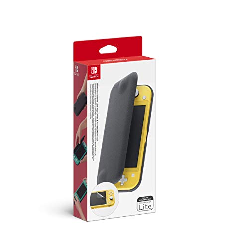 Capa Nintendo Switch Lite AVIZAR Hard Case Preto Nintendo - Acessórios para console de jogo portátil - acolchoada, proteção máxima, bolsa interior, asa transporte