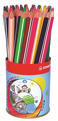 Lápis de Cor STABILO Trio (Multicor - 12 Unidades) Stabilo - Lápis - multicor, 12 unidades, traço médio, lavável