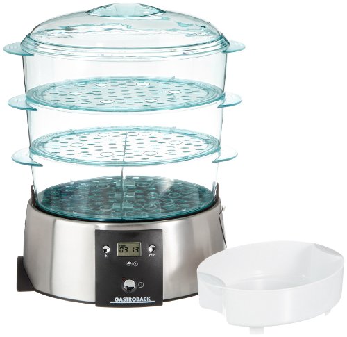 Máquina de Cozer a Vapor GASTROBACK 42510 GASTROBACK - Eletrodomésticos de cozinha - 650 w, indicador, prateado