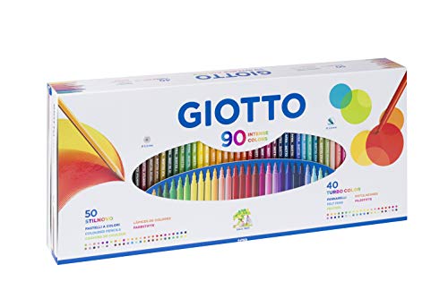 Lápis de Cor GIOTTO Stilnovo (Caixa de 90) Giotto - Lápis - 90 lápis, área à base de água, traço suave, cores vivas
