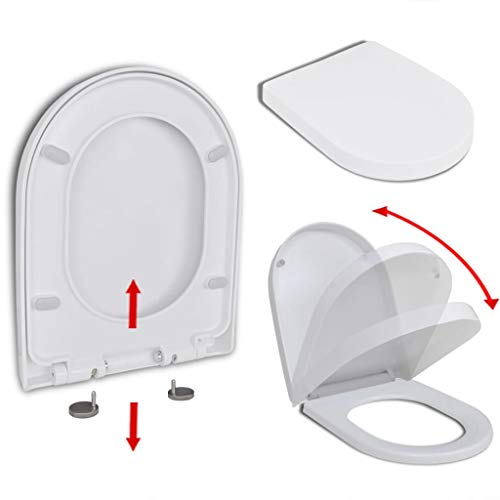 Máscara para Sanita Quadrada VIDAXL com Fecho Suave vidaXL - Assentos de sanita e bidé - sanitária, quadrada, fecho suave