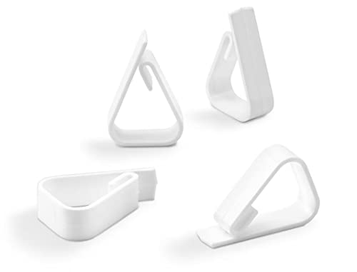 Pinças CLOVER 100 Pinças Sujeta Manteles para Mesas Clim Profesional - Clipes e pesos para toalhas de mesa - 100 pinças, plástico branco, mantém mantel, superfícies variadas