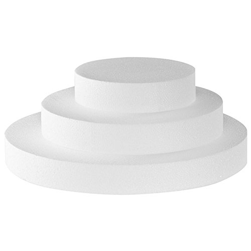 Decora Disco de Styrofo Branco Quebrado Decora - Formas e bases de artesanato - styropor, branco, quebrado