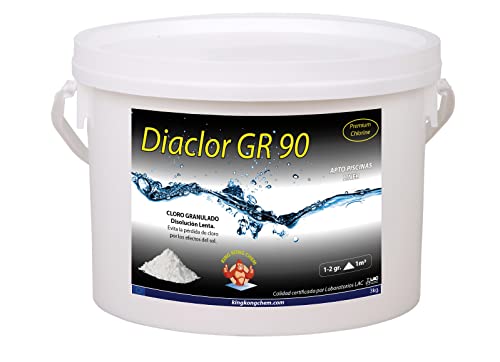 Cloro para Piscina DISOLVO 90 (3 kg) AQUAPOOL CHEMICAL - Limpeza de piscinas e produtos químicos - 3 kg, grão fino, rapidamente dissolvido