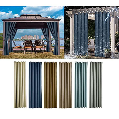 Cortina Exterior Impermeável AMCEARD | 150 x 200 cm - Bege Amcerd - Cortinas e cortinados - impermeável, 150x200 cm, bege