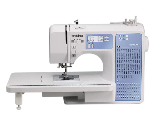 Máquina de Costura BROTHER FS-100W (100 pontos) Brother - Máquinas de trabalho de tecidos - 100 pontos, portátil, rápida