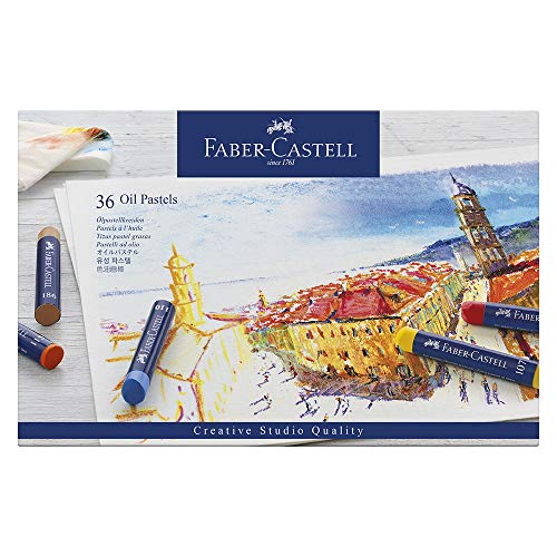 Lápis de Cor FABER-CASTELL Pastel Óleo (Multicor - Pastel Óleo - Multicor - 36 Unidades) Faber-Castell - Pasteis de cera - pastel, óleo, multicor, 36 unidades
