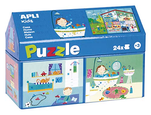 Puzzle APLI KIDS Casa interior (Idade Mínima: 3) Apli kids - Quebra-cabeças de encaixar - casa, interior, idade mínima: 3