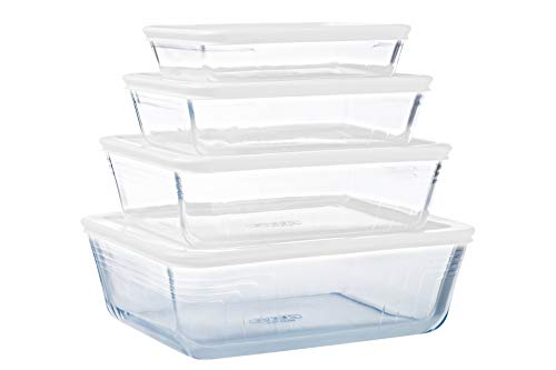 Conjunto de Recipientes PYREX Cook & Freez International Cookware - Recipientes de armazenamento de alimentos - vidro borosilicato, 2 litros, cook&freez, resistente ao calor