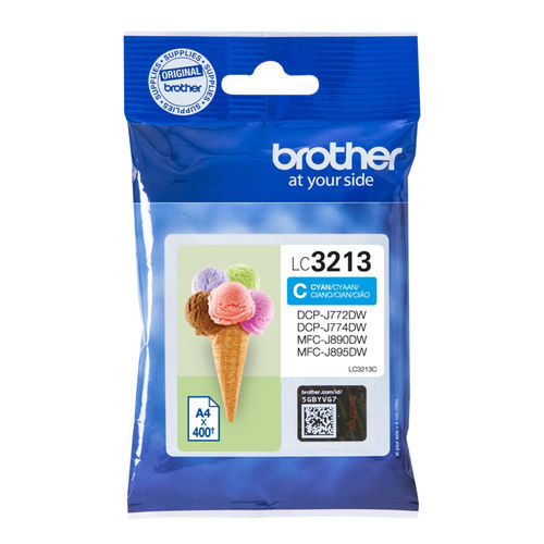 Tinteiro BROTHER LC-3213C - LC3213C Preto Brother - Cartuchos de toner e jato de tinta - preto, 400 páginas, jato de tinta