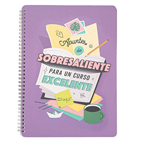 Caderno e Bloco de Notas MR. WONDERFUL 9788467841424 Mr. Wonderful - Baterias - caderno, bloco de notas, mr. wonderful, design alegre