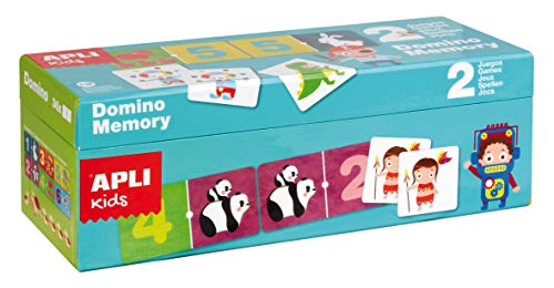 Jogo de Tabuleiro GOLIATH Domino & Memory Box APLI - Quebra-cabeças - domino, memory box
