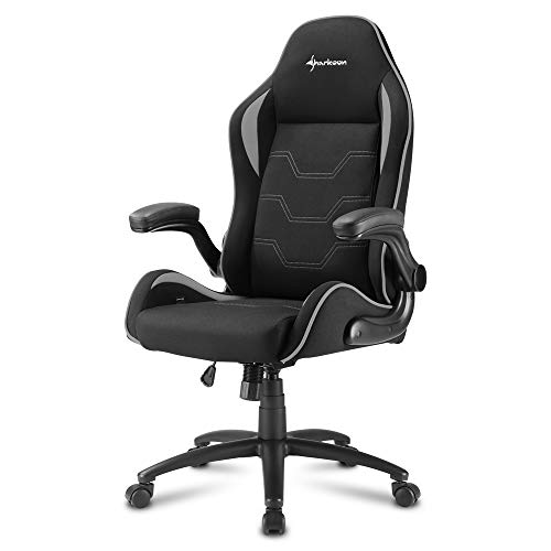 Cadeira Gaming SHARKOON Elbrus 1 (Até 150 kg - Elevador a Gás Classe 4 - Preto) Sharkoon - Cadeiras de jogos - gaming, até 150 kg, elevador a gás, preto