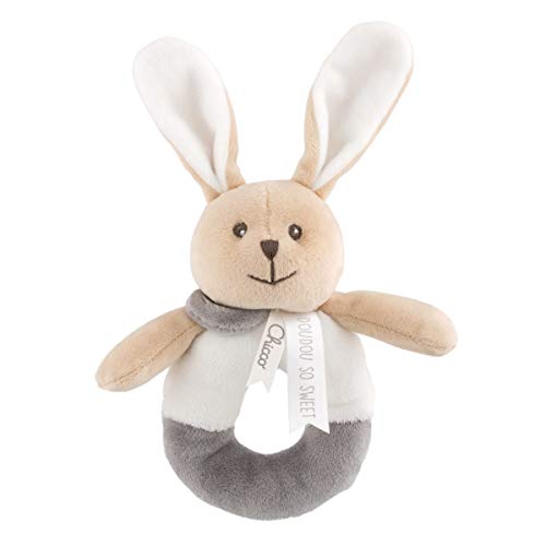 Doudou CHICCO Coelho (Idade Mínima Recomendada: 2 meses) Chicco - Chocalhos - 2 meses, coelho, macio, elmo amovível