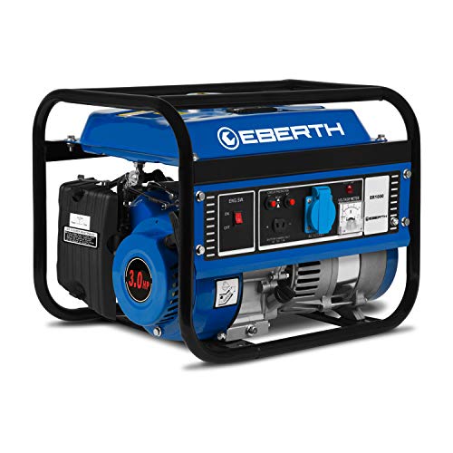 Eberth 1000 W Gensetor de Corrente (3 Cv Motor a Gasolina de 4 Tempos) EBERTH - Geradores - 1000 W, 3 CV, gasolina, 4 tempos