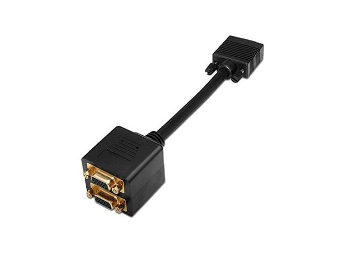 Cabo Adaptador AISENS A113-0080 D-sub HDB15 2x D-sub HDB15 Preto AISENS - Adaptadores de cabos de áudio e vídeo - macho/hembra, preto, vga, 2048x1536