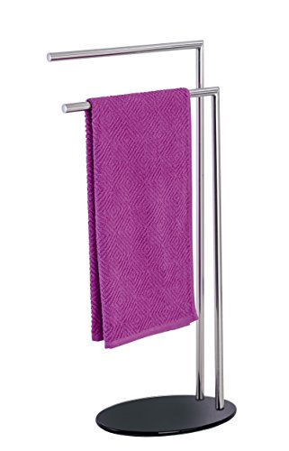 Suporte para Toalhas WENKO 21730100 | Aço inoxidável Wenko - Dosadores de sabão e loção - aço inoxidável, preto, inox, 2,07 kg