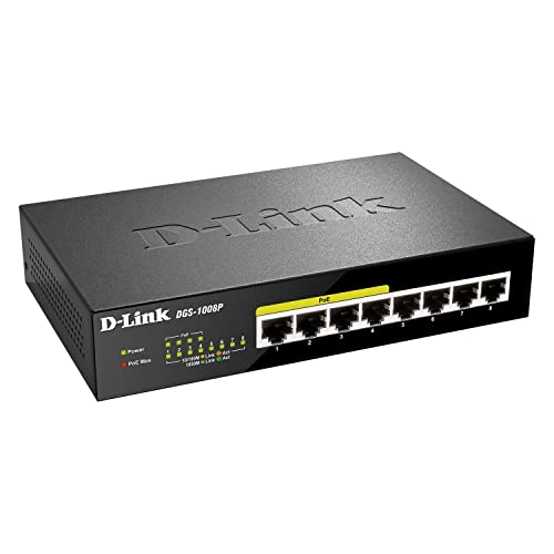 Switch D-LINK DGS-1008P (8 Portas Gigabit) D-Link - Concentradores e comutadores - Switch, d-link, dgs-1008p, 8 portas gigabit