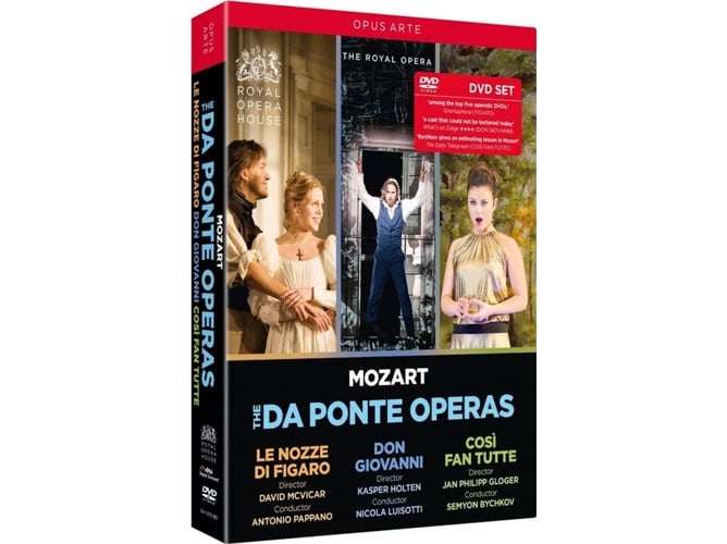 DVD Pack - Mozart: The Da Ponte Operas (Edição em Espanhol) Opus Arte - Dvds e vídeos - dvd, pack, mozart, da ponte operas, edição em espanhol