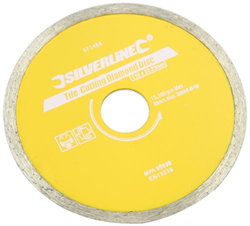 Disco de corte diamantado SILVERLINE para azulejos (Ø 11 cm) Silverline - Ferramentas - 11 cm, azulejos cerâmica, cortes secos, húmidos