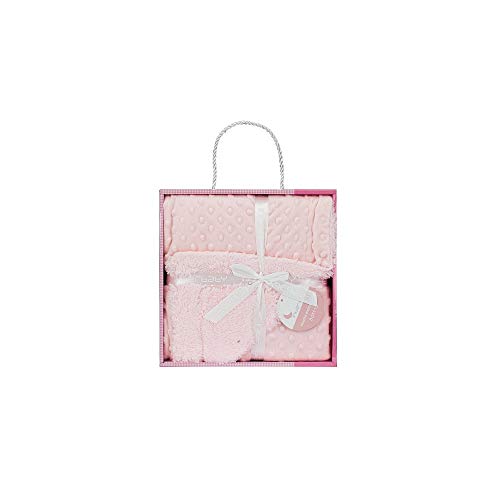 Manta INTERBABY (Algodão - Rosa - 90 x 100 cm) Interbaby - Cobertores - algodão, rosa, 90 x 100 cm, microfibra