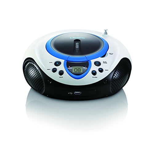 Rádio Lenco SCD 38 (Azul - Digital - AM/FM/MP3) Lenco - Reprodutores de áudio e gravadores - digital, am/fm, mp3, sleep timer