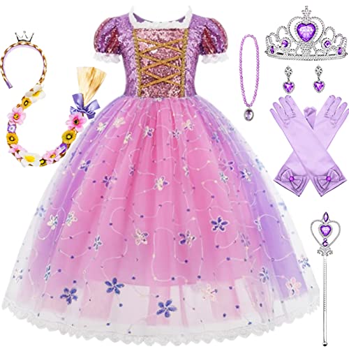 Fato de Menina KOSPLAY Princess Rapunzel (Tam: 3 a 5 anos) Kosplay - Brincadeira de faz de conta - fato, menina, kosplay, princess rapunzel, tam 3-5 anos